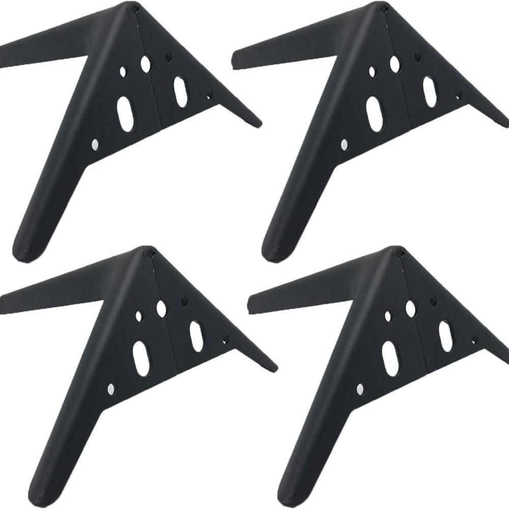 Set 4 Gambe in Metallo per Mobili | Angolare per Divano | Piedini per Madie | Gambe del letto