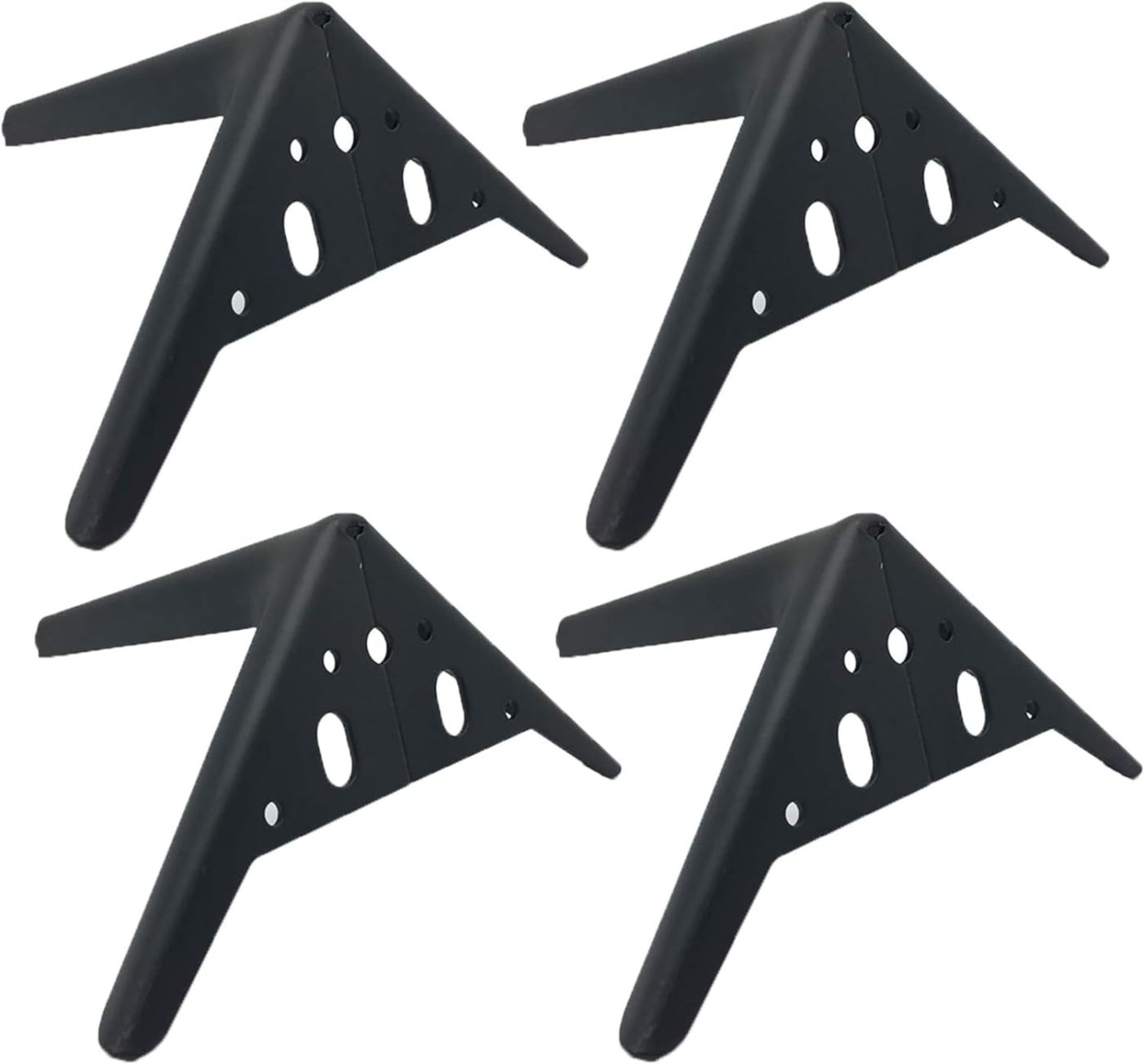 Set 4 Gambe in Metallo per Mobili | Angolare per Divano | Piedini per Madie | Gambe del letto