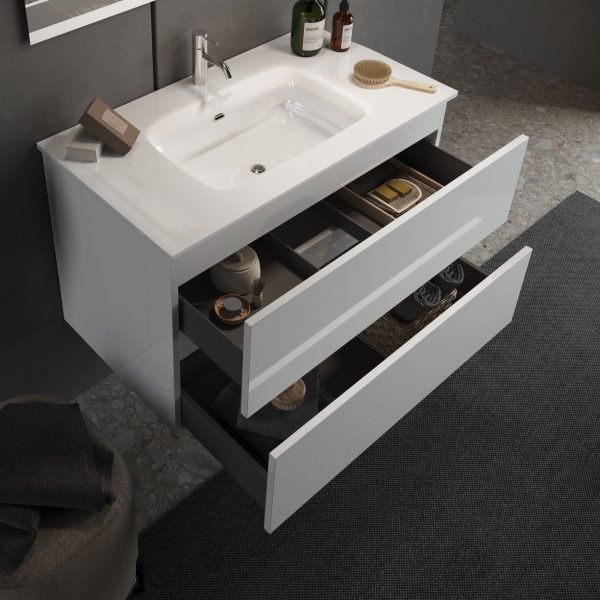 Bagno sospeso 2 cassetti 101x53x47 <span>ETOILE</span> - immagine 3