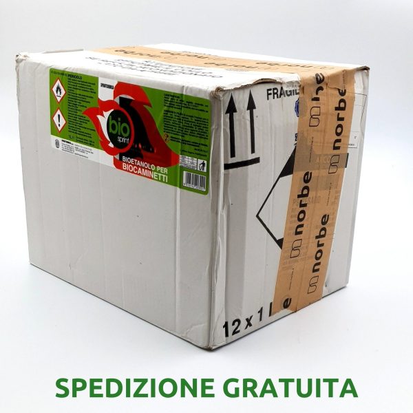 <span>Bioetanolo Bio Sprint Ecologico Inodore 99.9%</span> 12 Taniche da 1 Litro - immagine 3