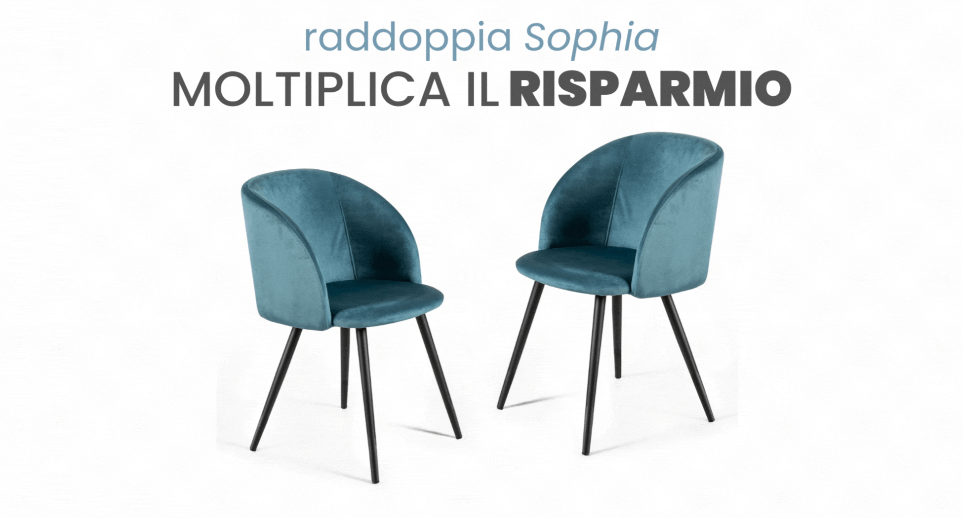 Promo sedie in velluto