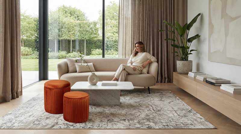 Arredamento casa e complementi - Norbe H Pouf Tik Tak Arancione - Norbe