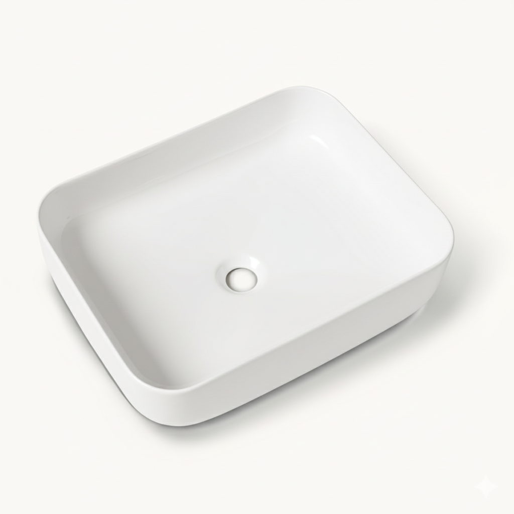 Lavabo da appoggio BIANCO 50x38,5 cm - MIRMO - norbe Lavabo da appoggio MIRMO LAV 004 BI - norbe
