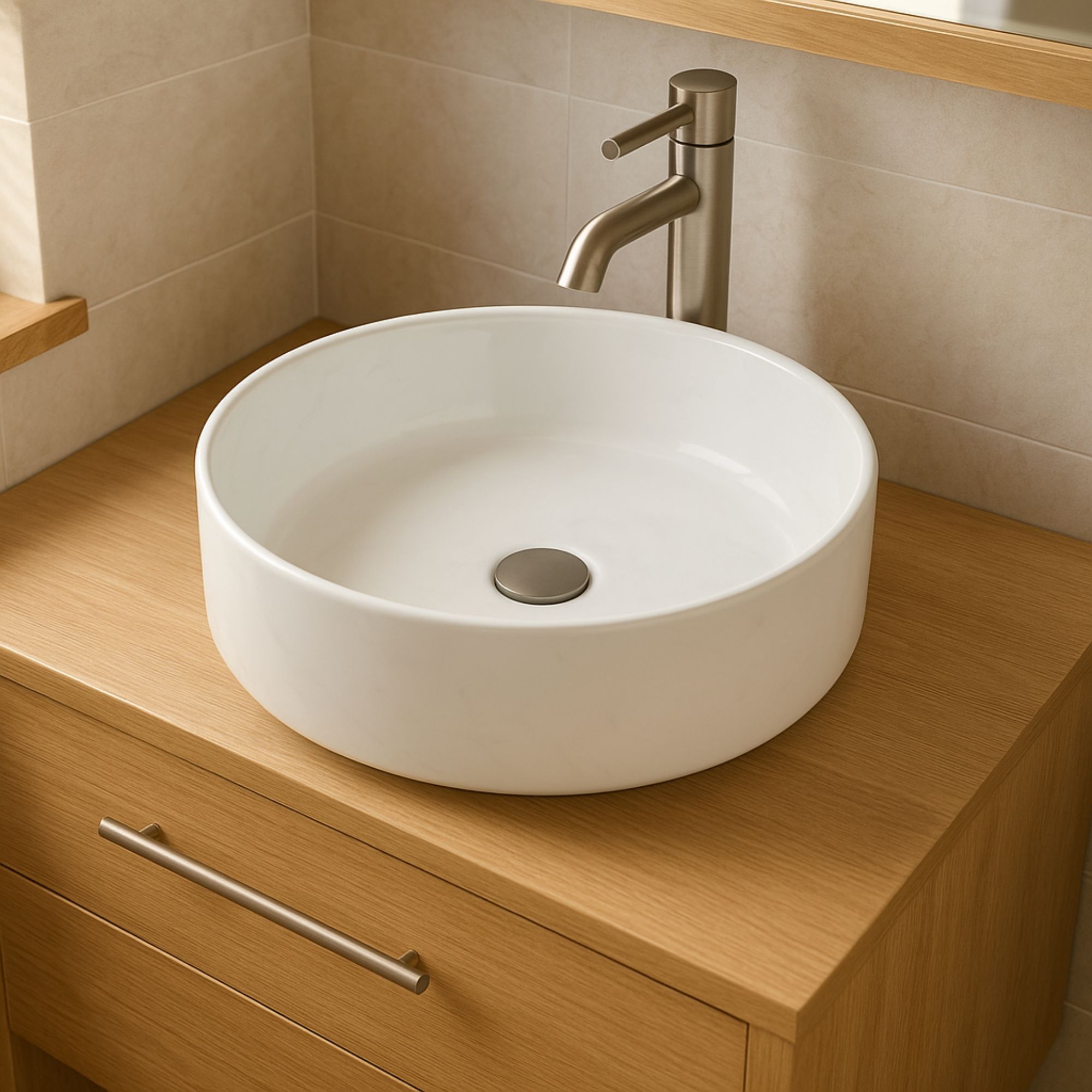 Lavabo tondo da appoggio - LAV-007-40-BI (3)