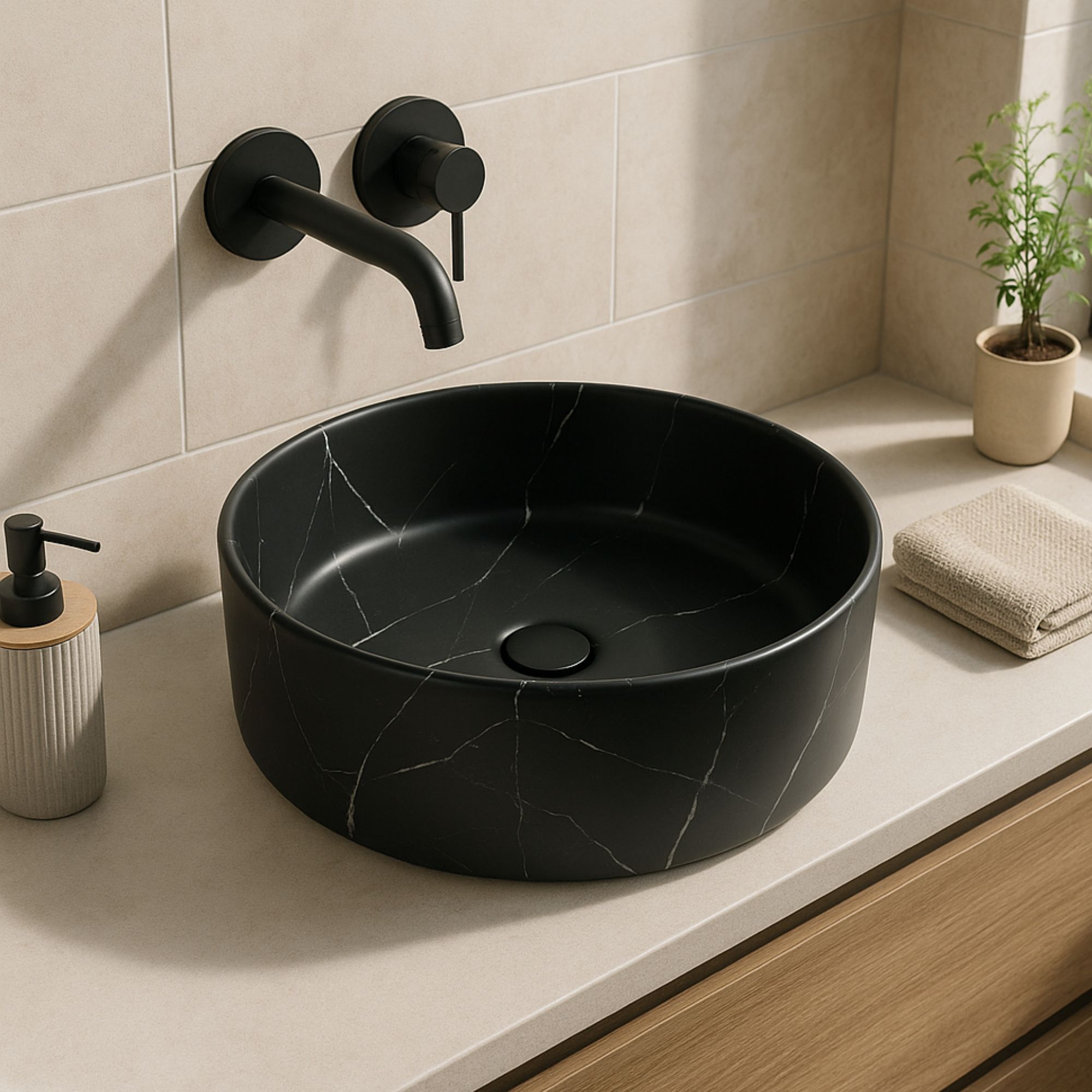 Lavabo tondo da appoggio - LAV-007-40-MN (2)