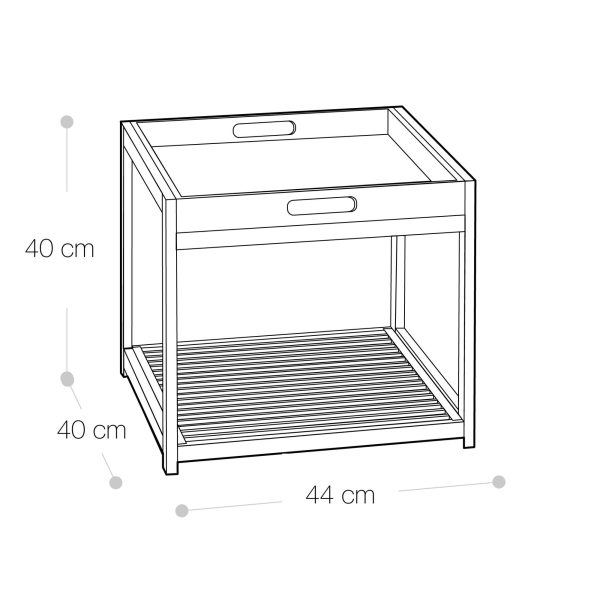 Mobiletto in bambù con vassoio estraibile <span>SAM</span> - immagine 10