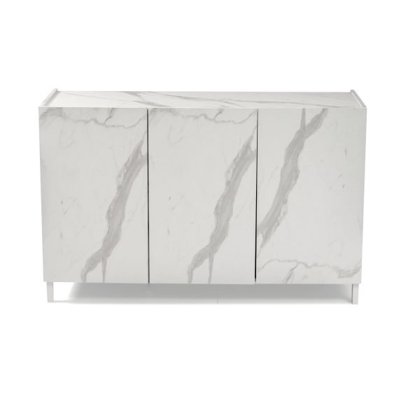 Madia 3 ante 130x84x40 <span>Marmo bianco SPACE</span> - immagine 5