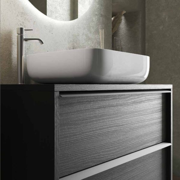 Mobile bagno a terra 2 cassetti 105x78x43 <span>EBONY</span> - immagine 5