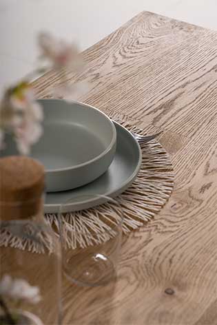 Offerta Tavolo in Legno rovere scortecciato Troy SM - Norbe