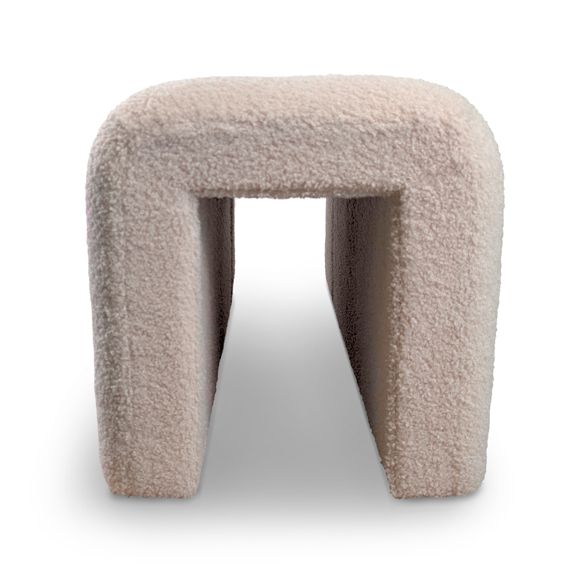 Pouf panca imbottita in tessuto teddy TIMIDY - Norbe Pouf panca imbottita in tessuto teddy TIMIDY - immagine 2