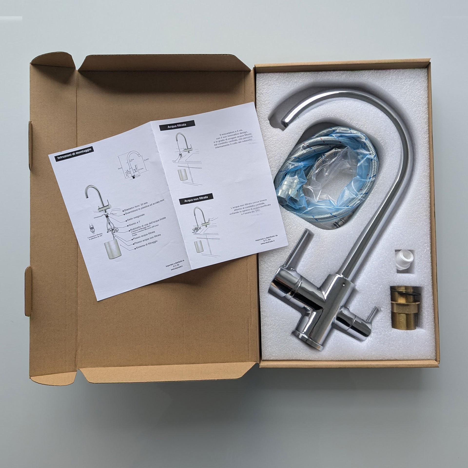 Rubinetto miscelatore a 3 VIE Cromato FIORDEL - Norbe Rubinetto miscelatore a 3 VIE Cromato FIORDEL - immagine 4