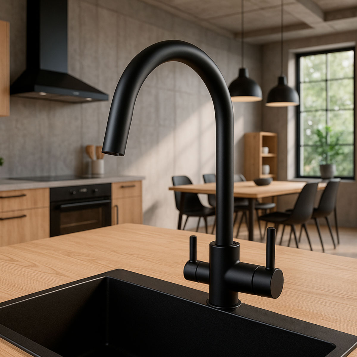 Rubinetto miscelatore a 3 VIE Nero FIORDEL - Norbe Rubinetto miscelatore a 3 VIE Nero FIORDEL