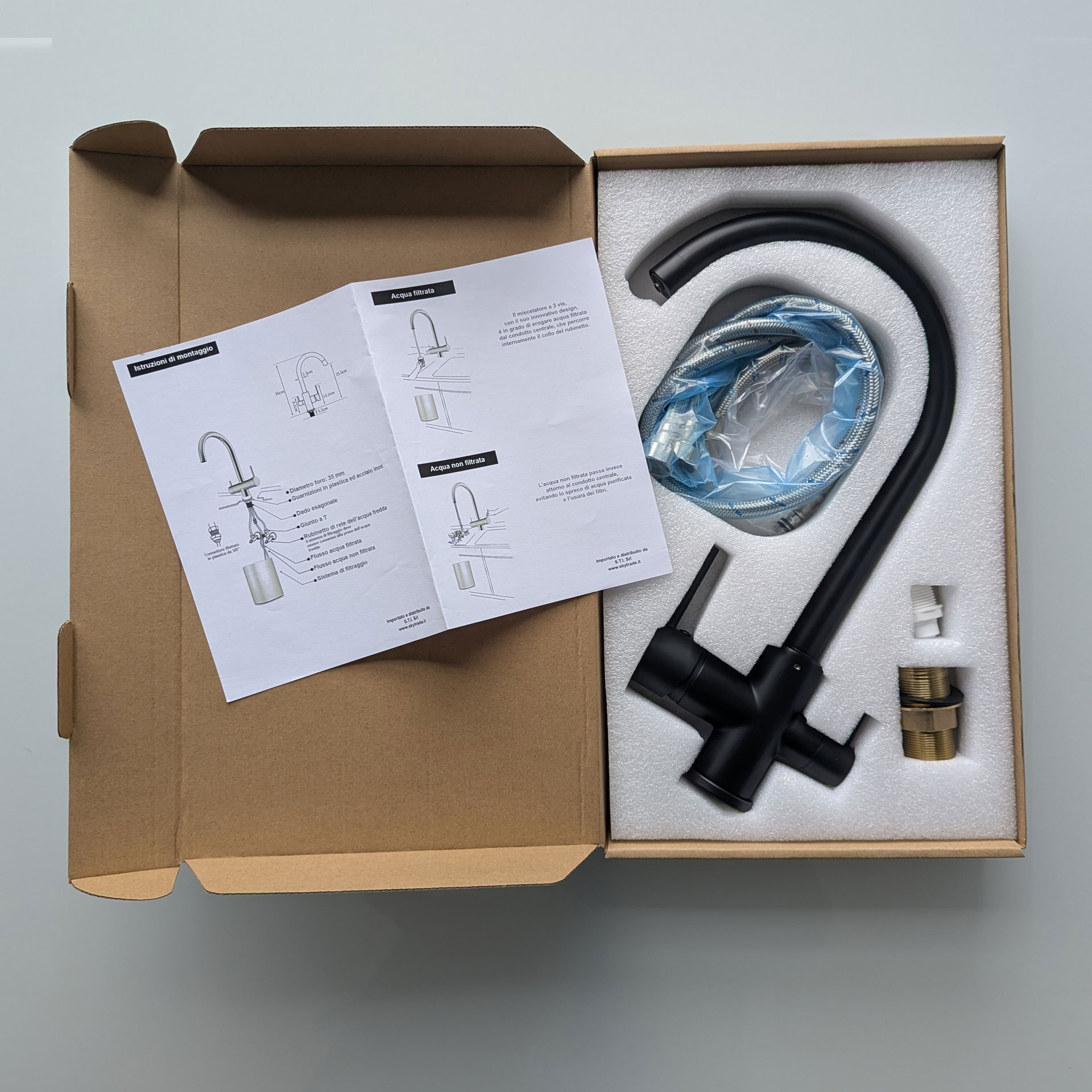 Rubinetto miscelatore a 3 VIE Nero FIORDEL - Norbe Rubinetto miscelatore a 3 VIE Nero FIORDEL - immagine 5