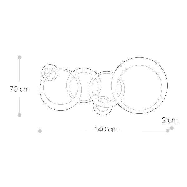 Specchio Decorativo 140x70 cm<span>SIRI </span> - immagine 5