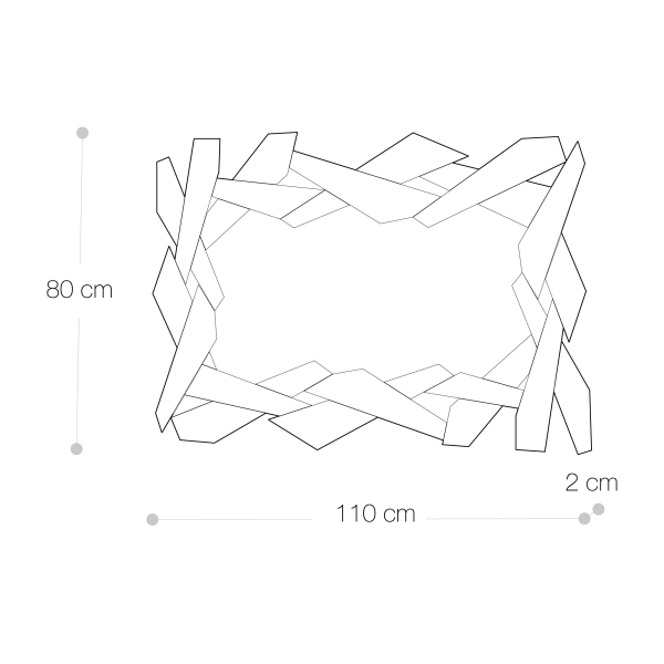 Specchio Decorativo 110x80 cm<span>ASTRID </span> - immagine 6