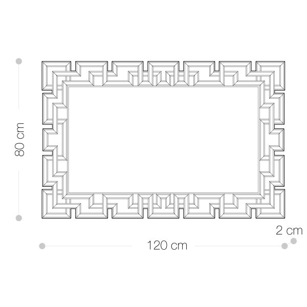 Specchio Decorativo 120x80 cm<span>GRETA </span> - immagine 7