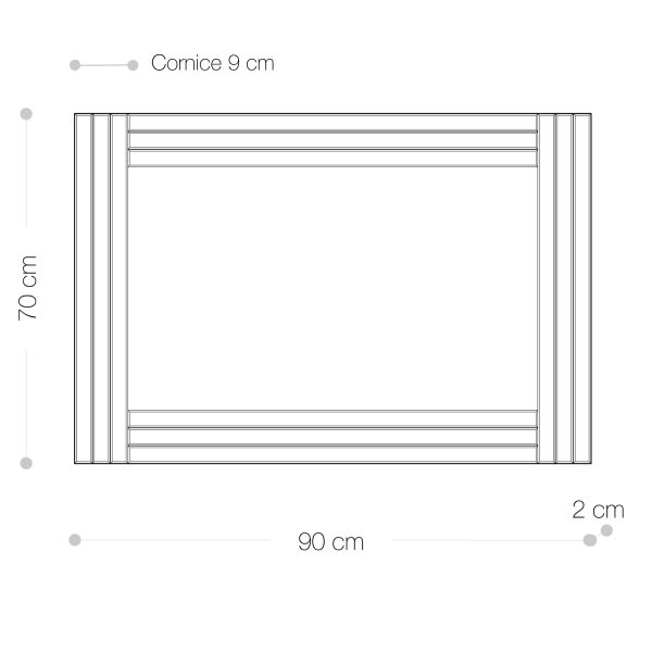 Specchio Decorativo 90x70 cm <span>KAIA</span> - immagine 7