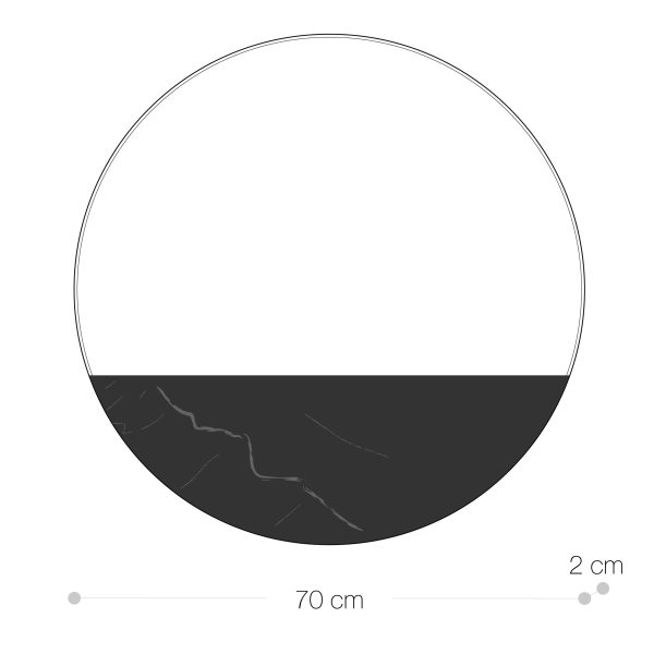 Specchio Decorativo 60 cm Diametro <span>MARAYA </span> - immagine 7