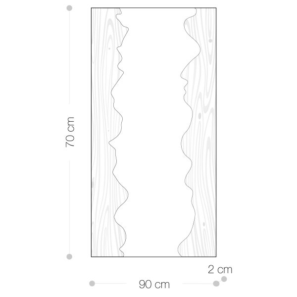 Specchio Decorativo Ingresso 140x70 cm <span>LAGAN</span> - immagine 6