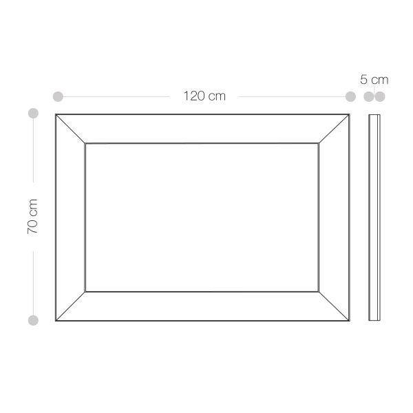 Specchiera Decorativa 120x70 cm <span>MALAREN</span> - immagine 7