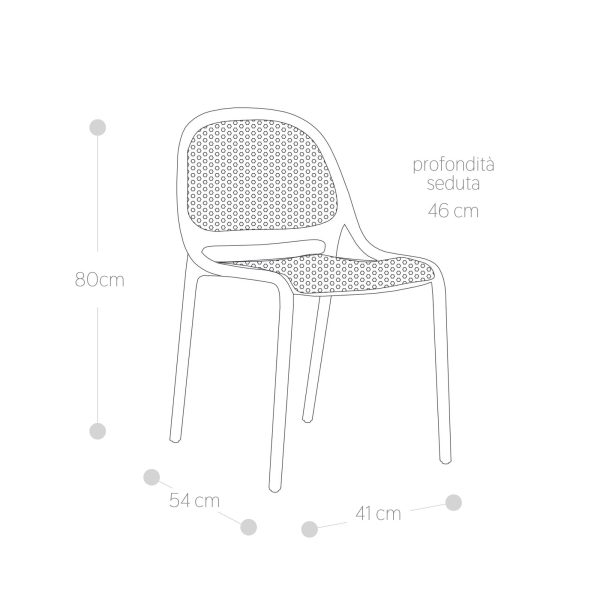 Sedia da esterno Antracite GAP - SED-007-GS_1