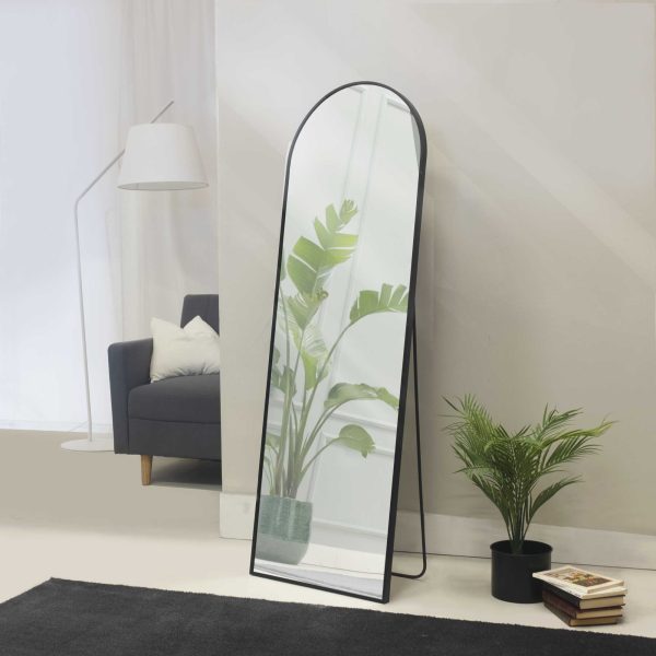 Specchiera da terra 53x162 cm <span>nera DAISY</span> - immagine 2