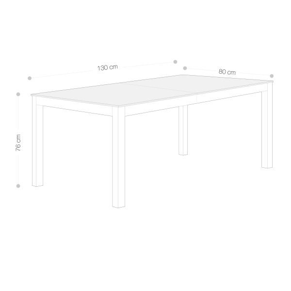 Tavolo da pranzo Allungabile 130/210x80 <span>GRANIGLIA SIGMUND</span> - immagine 7