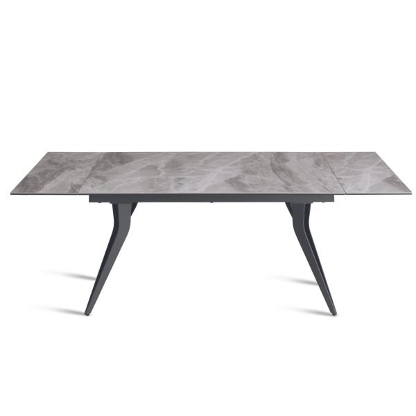 Tavolo rettangolare allungabile 160/240x90 <span>Marmo grigio MIKI<span> - immagine 5