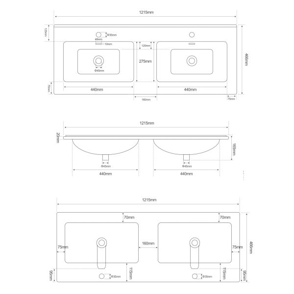 lavabo da appoggio moderno-LAV-002-120