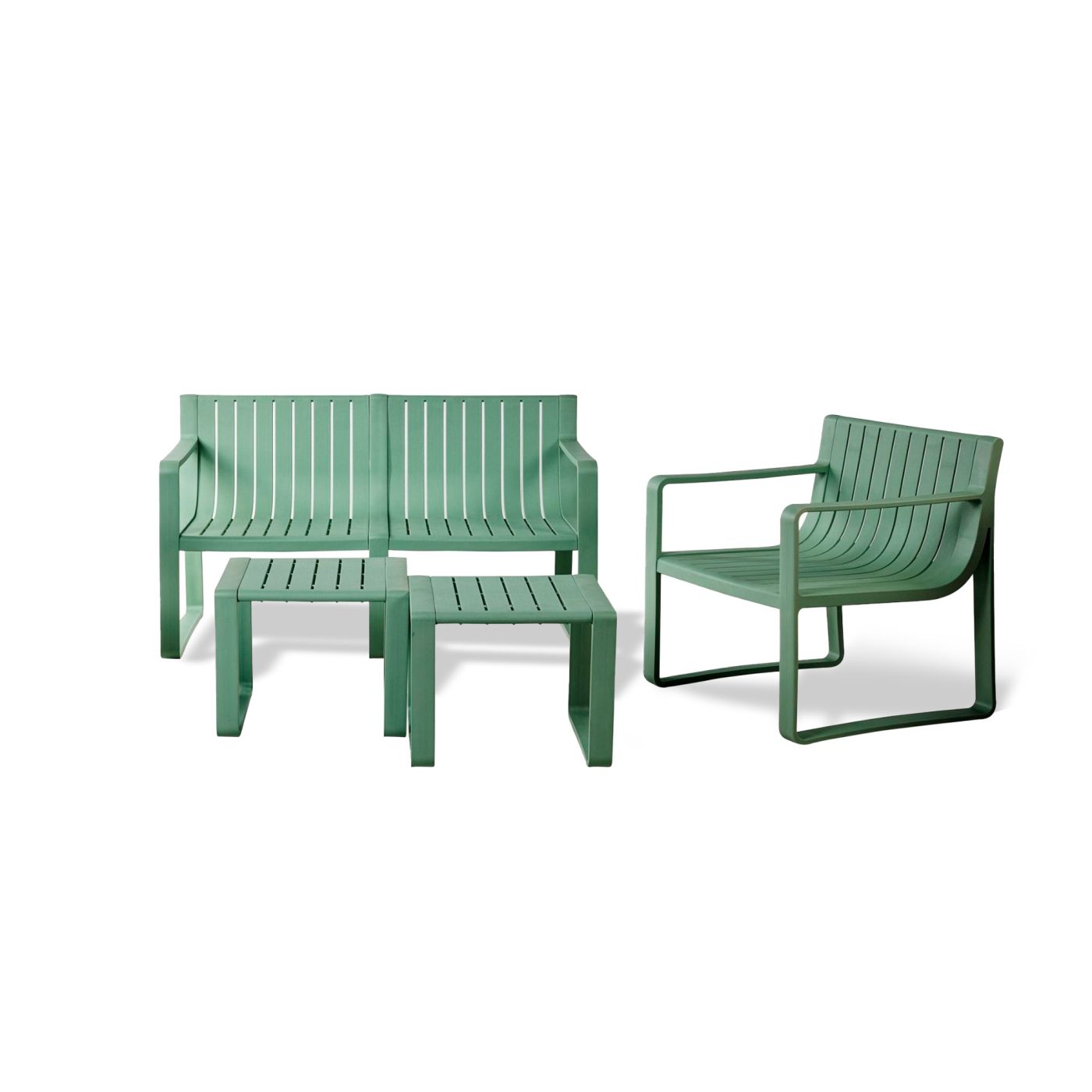 Set da esterno verde Ibiza con 1 poltrona - immagine 4